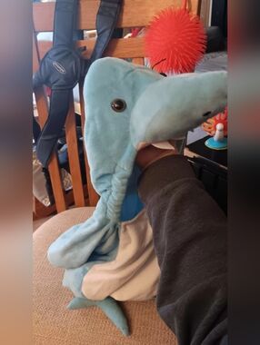 Plush Blue Shark costume - Soft